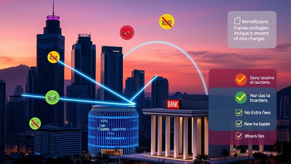 Como evitar taxas adicionais ao usar transferências bancárias em cassinos online?